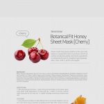 Skinmaman_Botanical_Fit_Honey_Sheet_Mask_[Cherry] 2