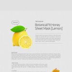 Skinmaman_Botanical_Fit_Honey_Sheet_Mask_[Lemon]